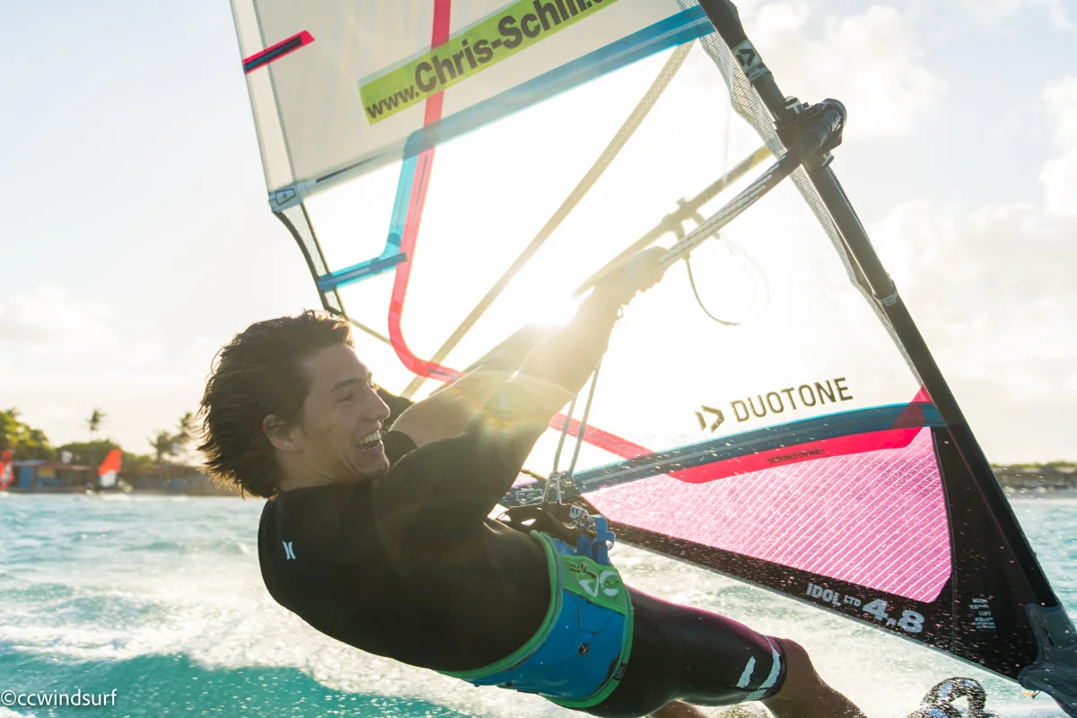 Lukas Schill on the water
